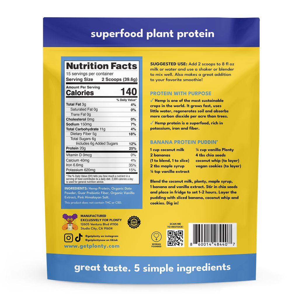 Get Plonty Vanilla Protein